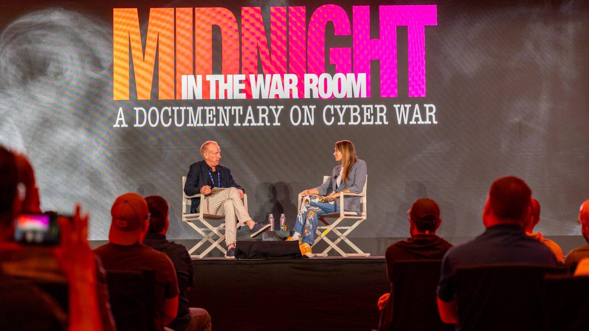 Midnight in the War Room 2025 movie scene