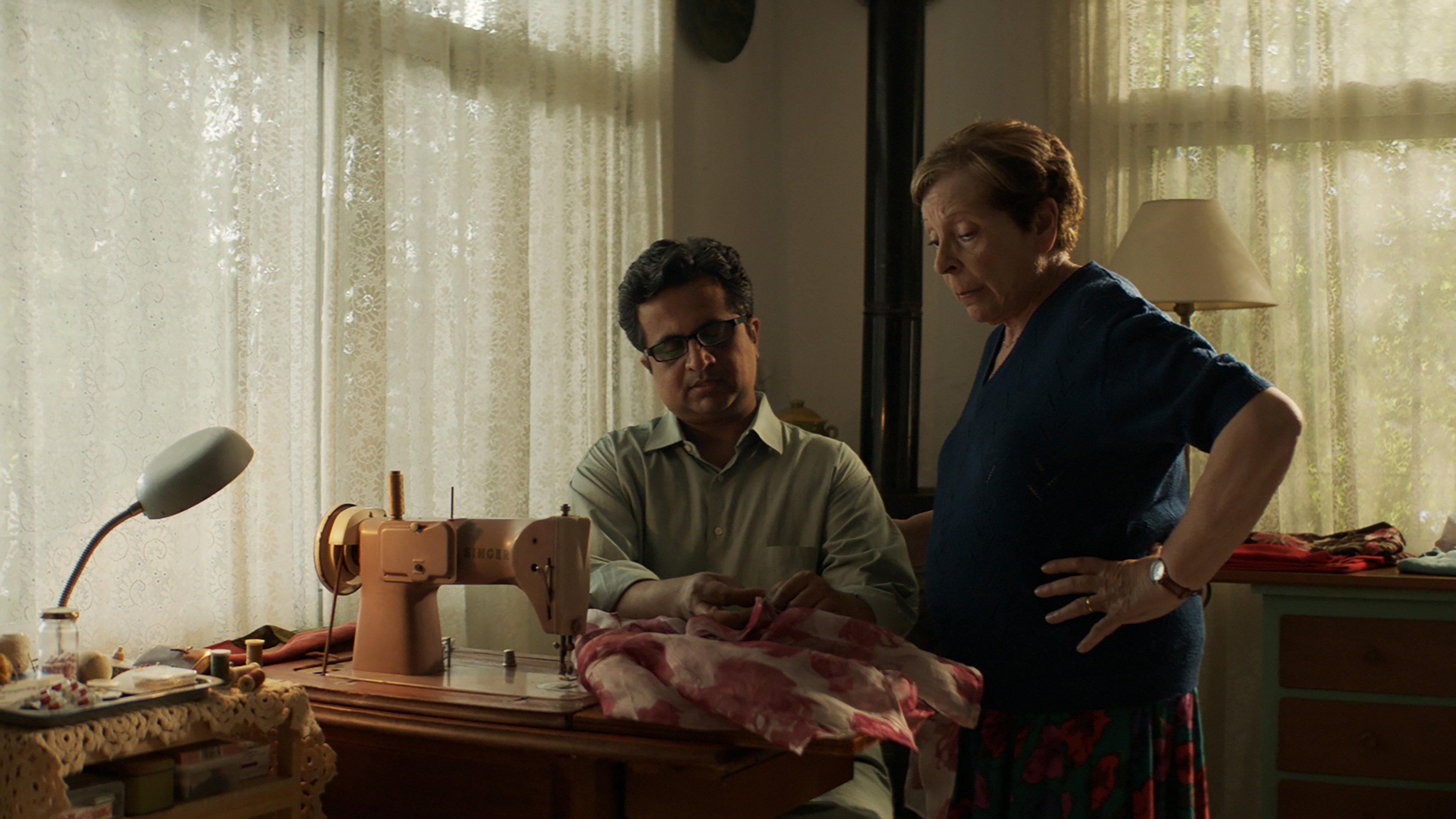 Grandmother and Foreigner 2024 movie scene