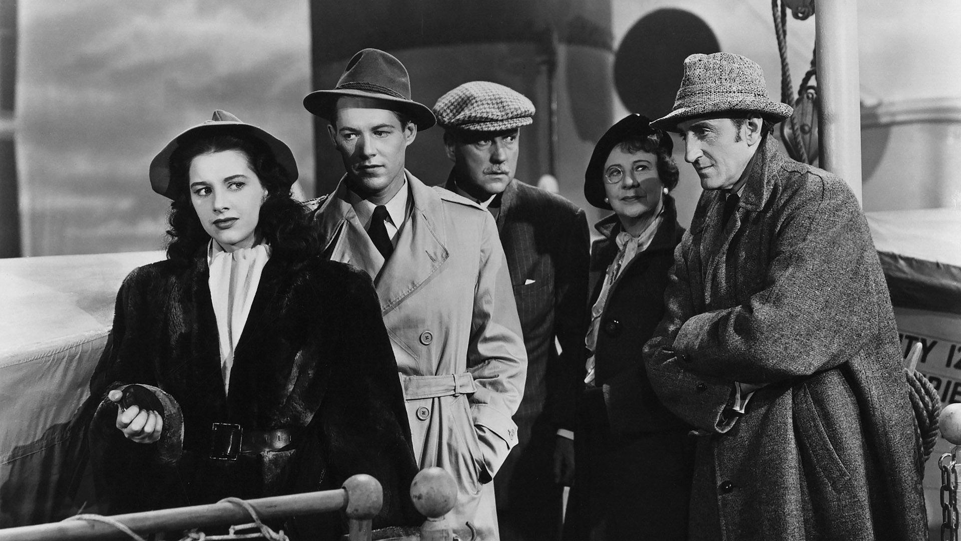 Pursuit to Algiers 1945 movie scene