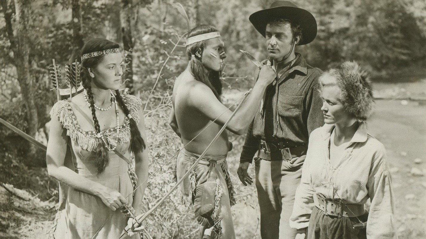Frontier Woman 1956 movie scene