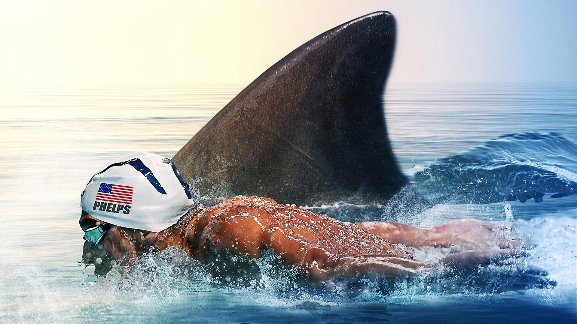 Phelps vs Shark 2017 movie scene