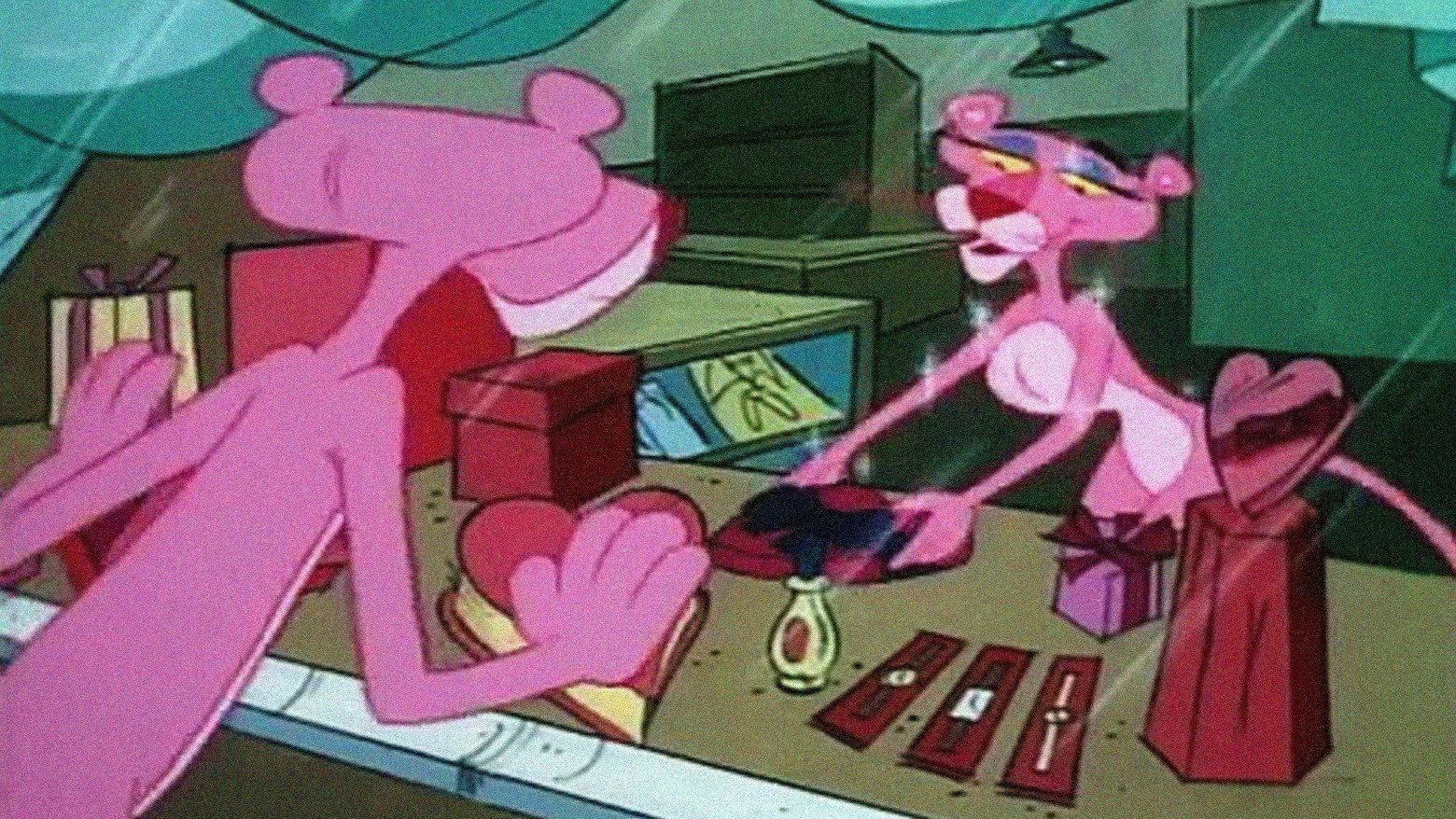 The Pink Panther in 'Pink at First Sight' 1981 movie scene
