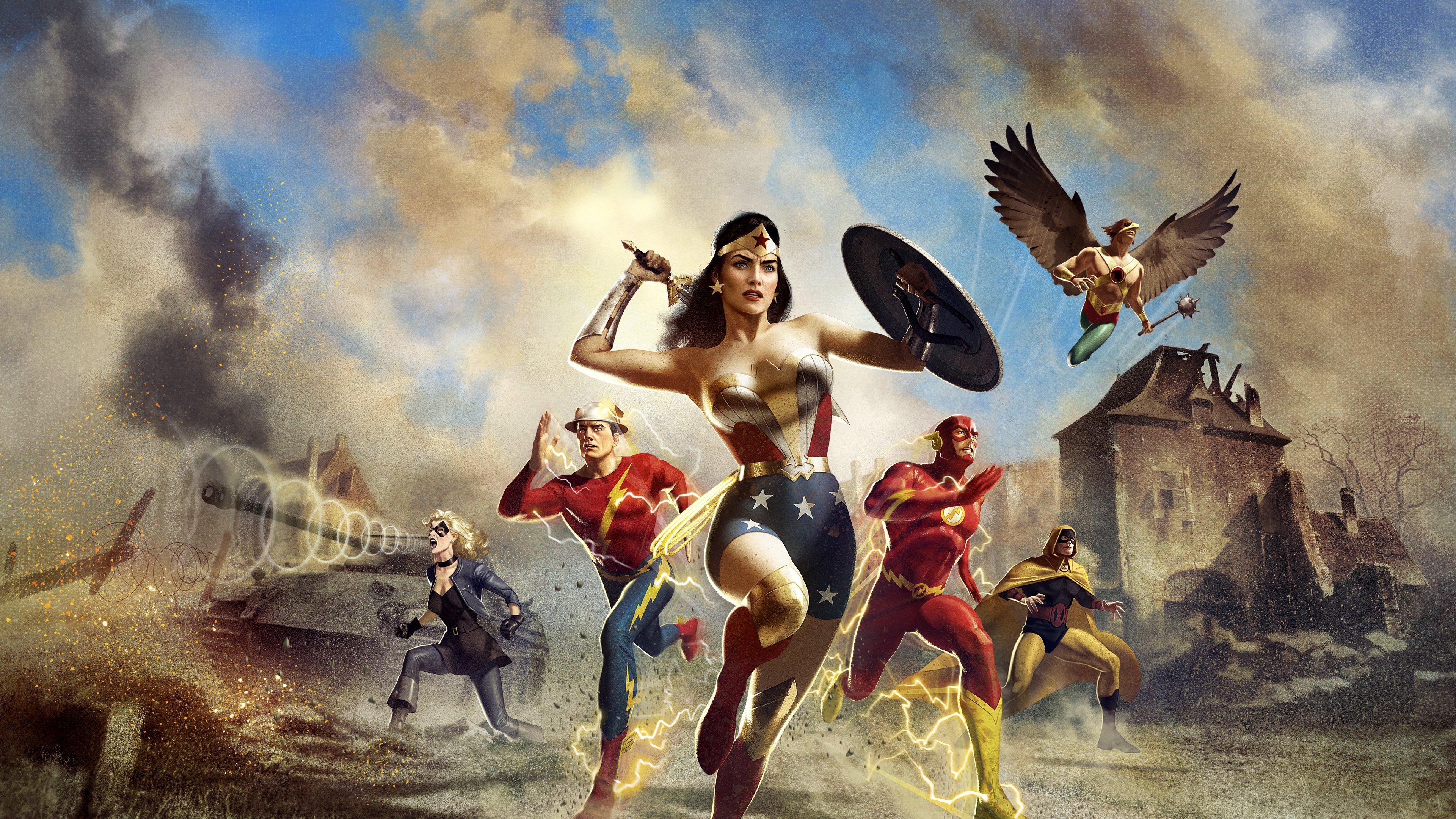 Justice Society: World War II 2021 movie scene