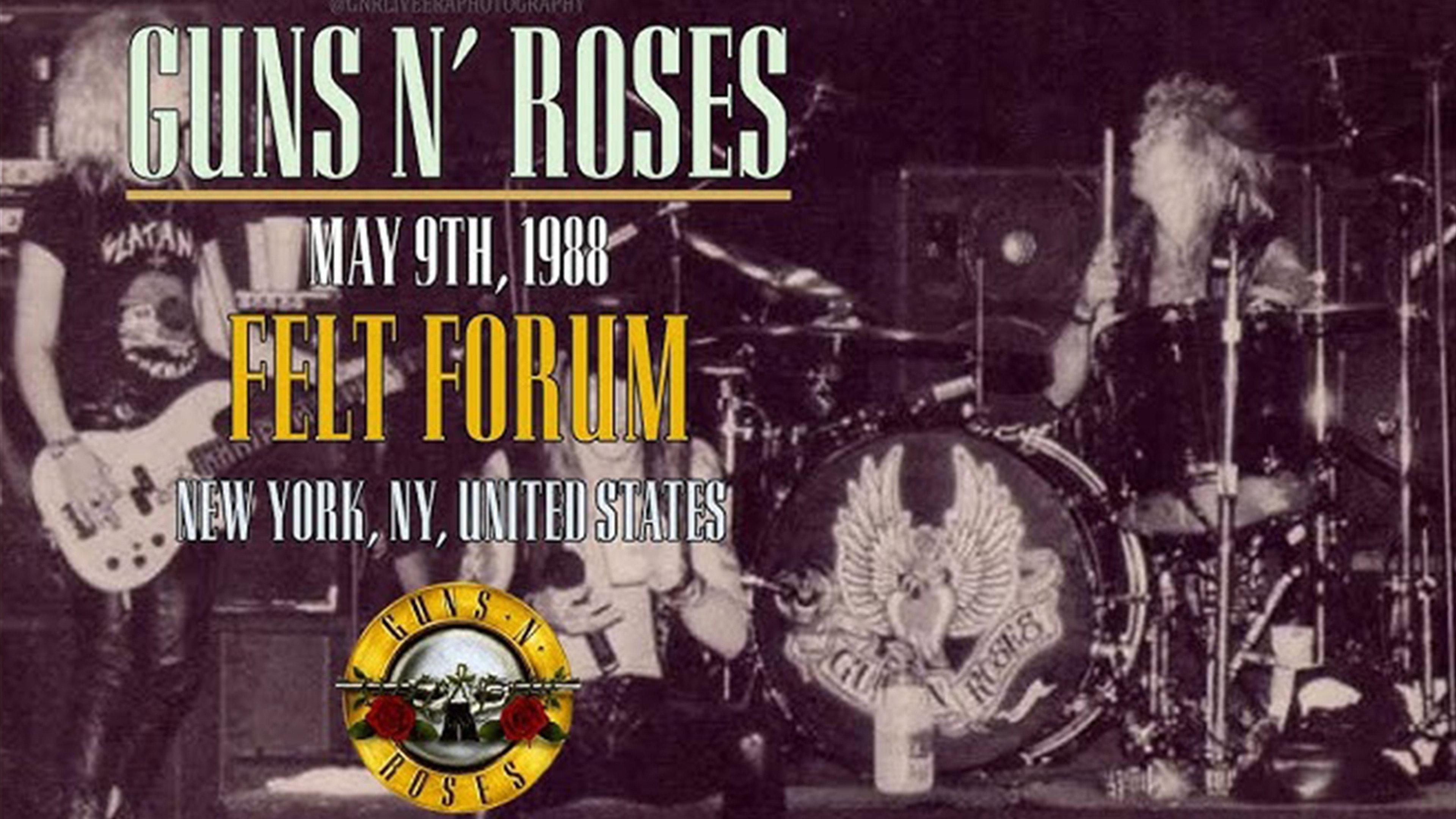 Guns N’ Roses at the Felt Forum NY 1988 movie scene