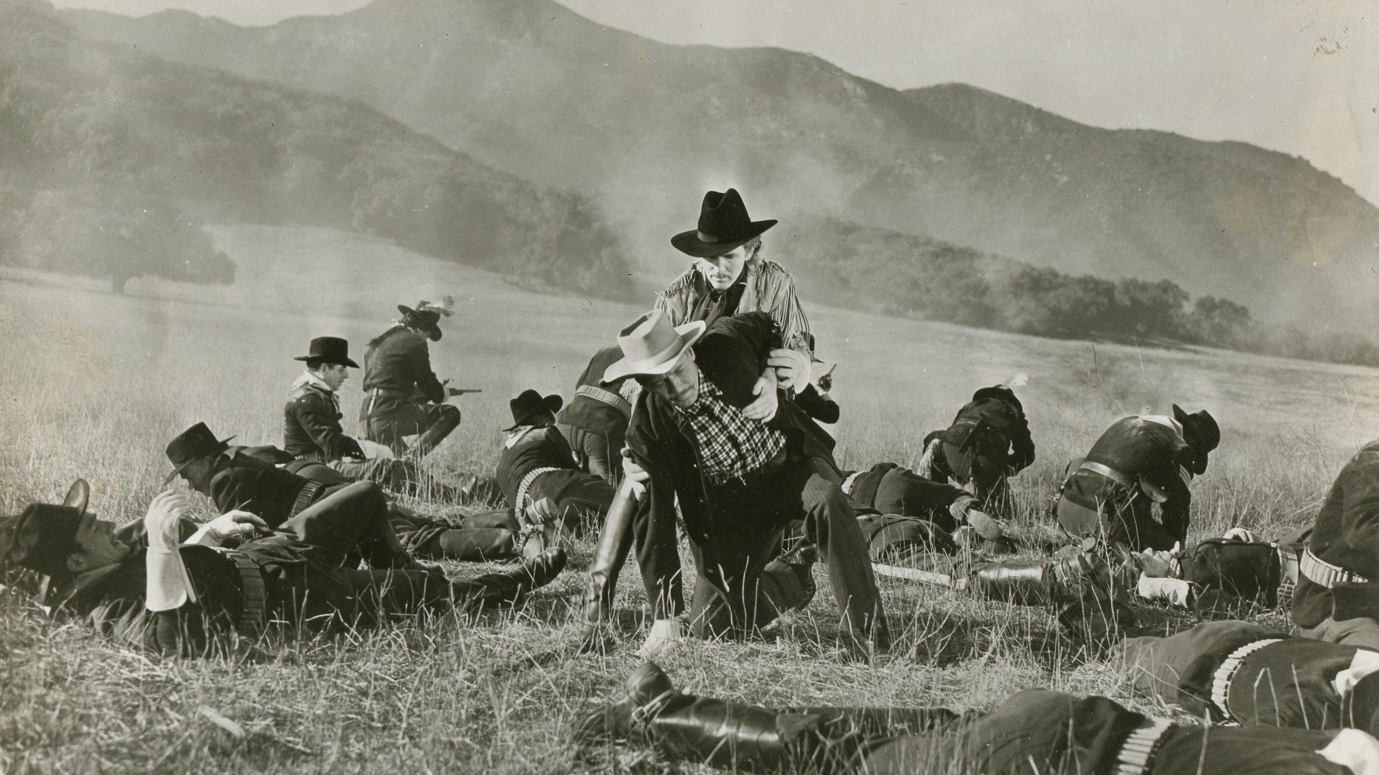 Law of the Badlands 1945 movie scene