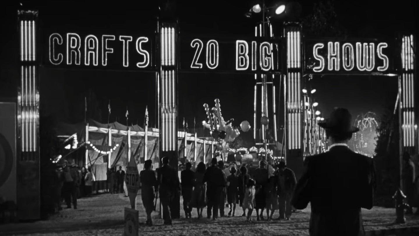 Strangers on a Train 1951 movie scene