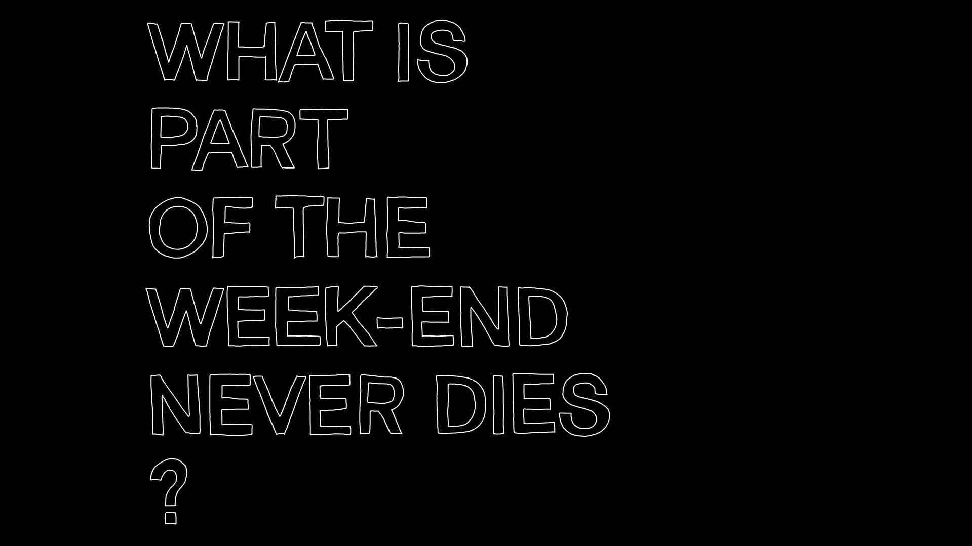 Part of the Weekend Never Dies 2008 movie scene