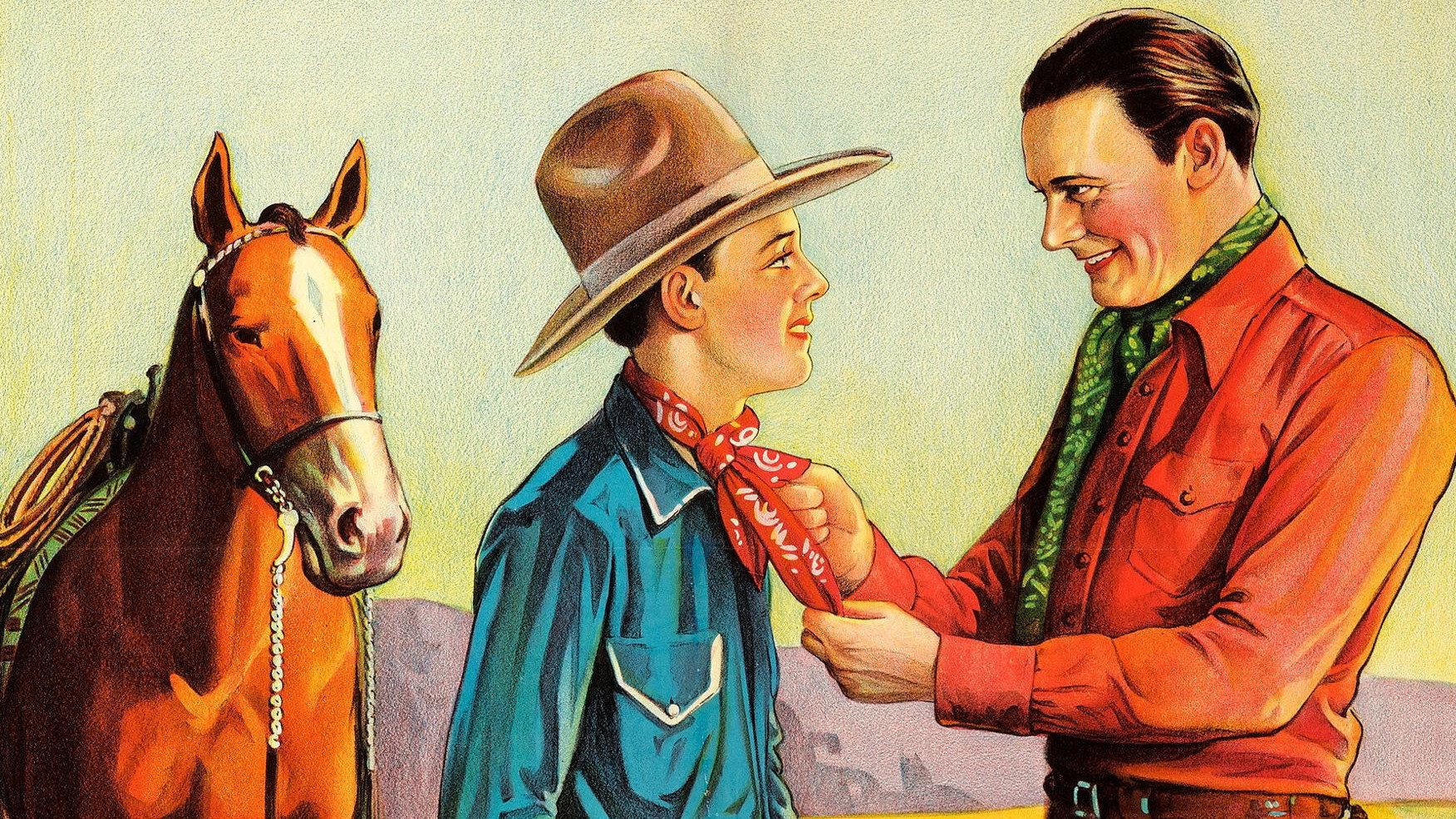 Breed of the West 1930 movie scene
