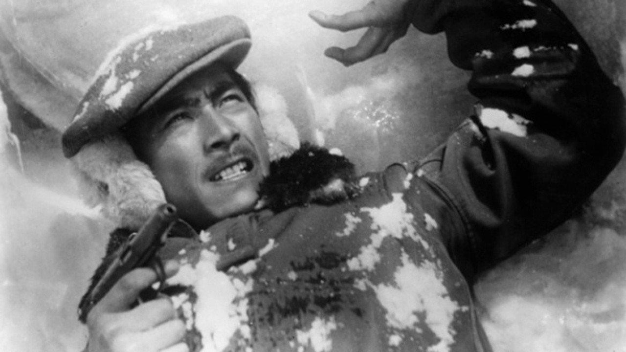 Snow Trail 1947 movie scene