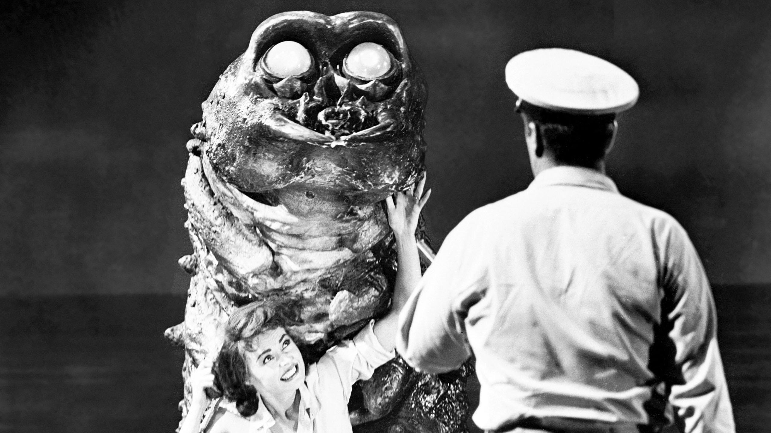 The Monster That Challenged the World 1957 movie scene