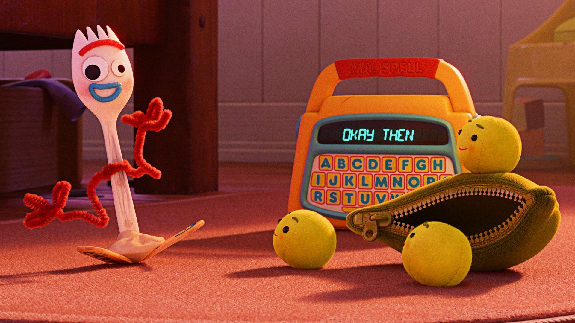 Forky Asks a Question: What Is Reading? 2020 movie scene