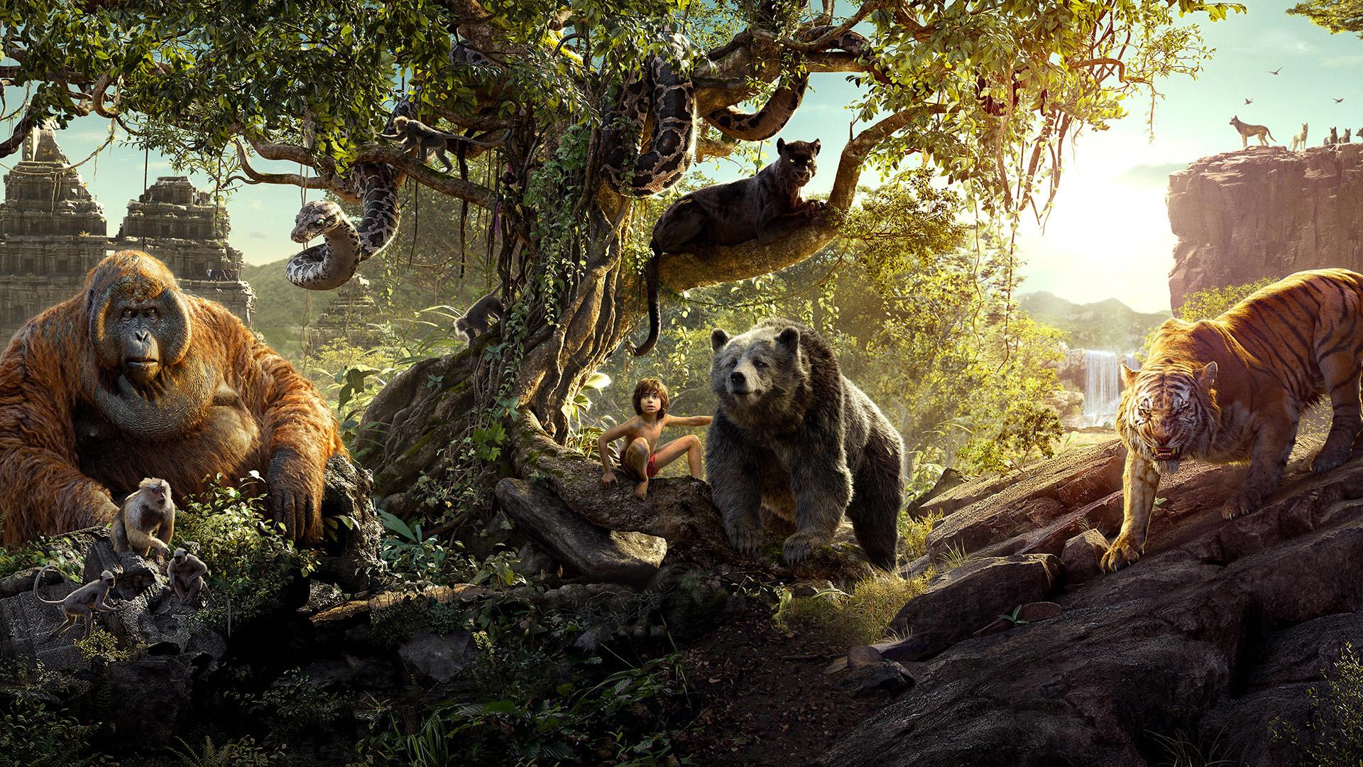The Jungle Book 2016 movie scene