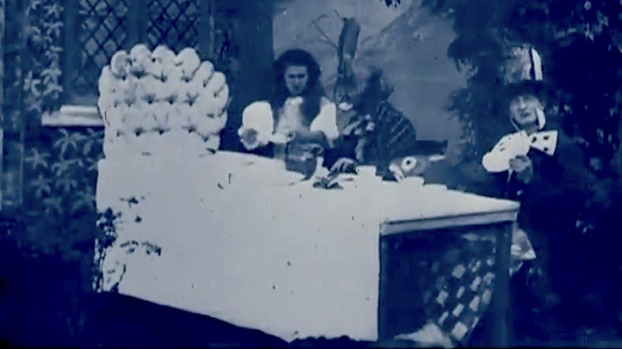 Alice in Wonderland 1903 movie scene