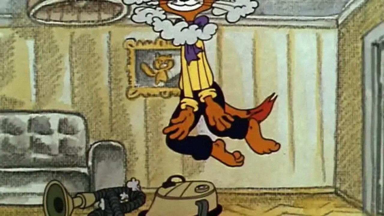 Leopold the Cat's Television 1981 movie scene