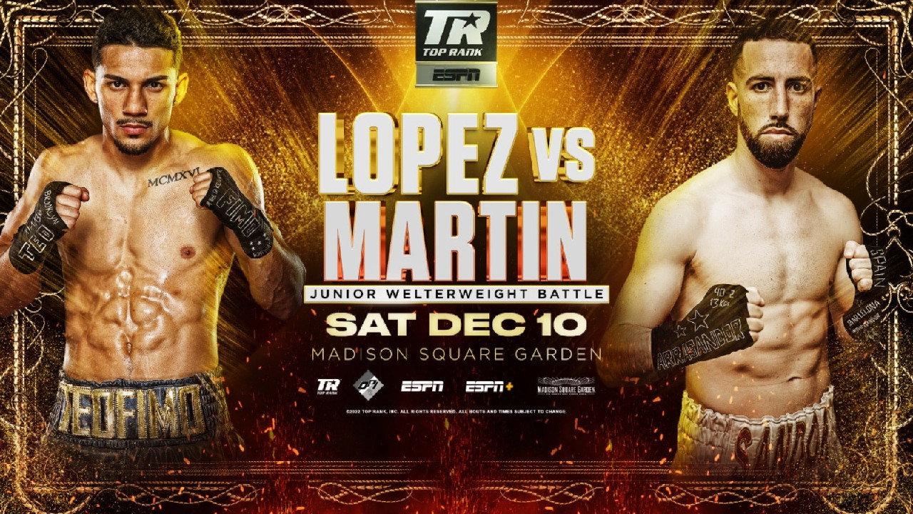 Teofimo Lopez vs. Sandor Martin 2022 movie scene