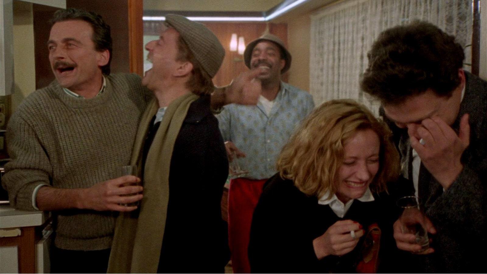 Guys in the Cafe 1989 movie scene