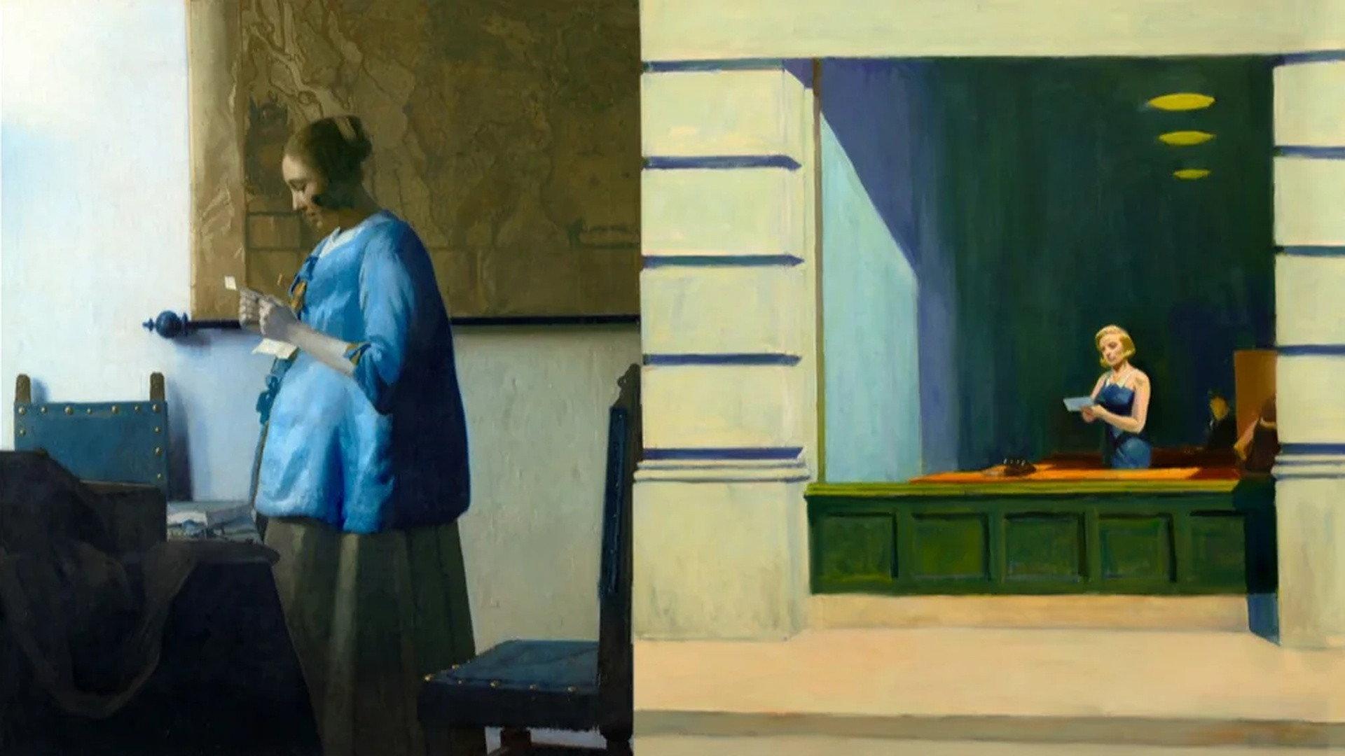 Hopper X Vermeer movie scene
