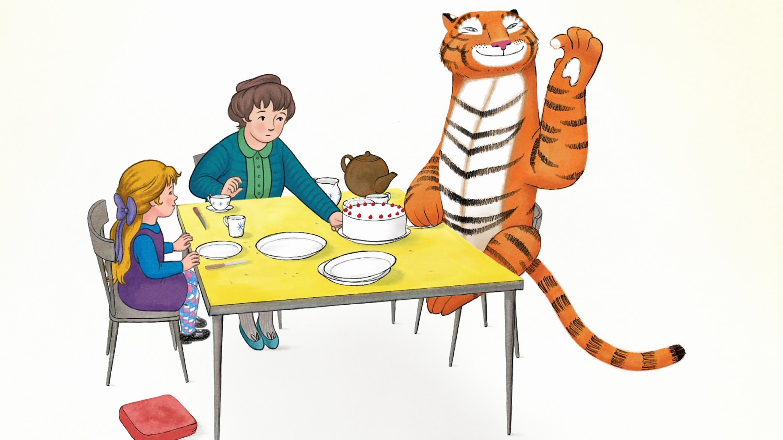 The Tiger Who Came to Tea 2022 movie scene