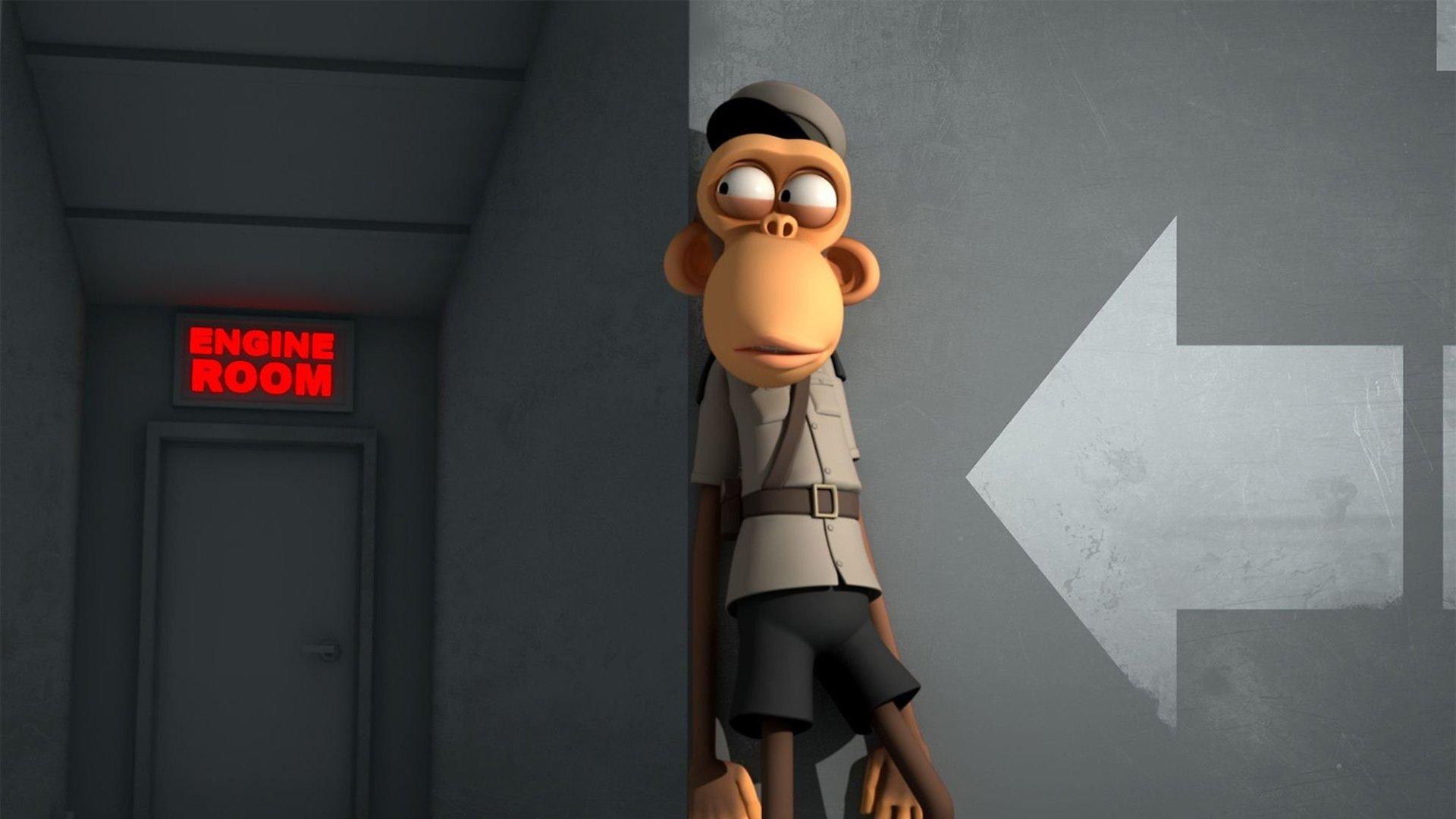 Primates of the Caribbean 2012 movie scene
