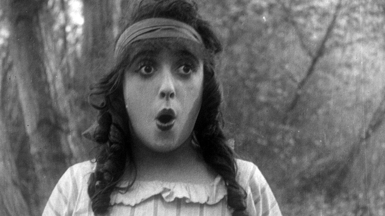 Won in a Closet 1914 movie scene