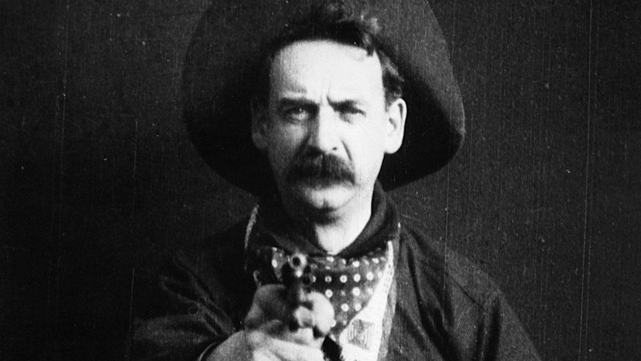 The Great Train Robbery 1903 movie scene