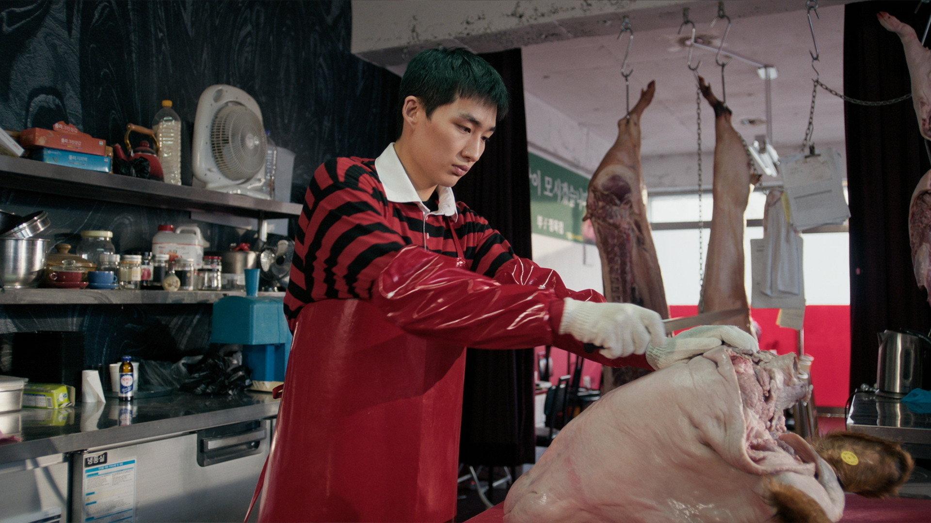 The Only Child in the Butchery 2025 movie scene