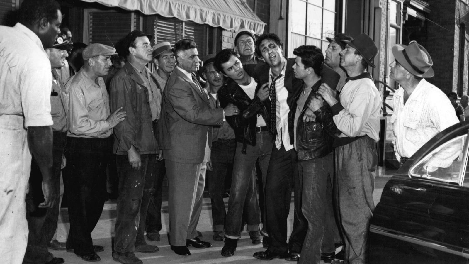 Rumble on the Docks 1956 movie scene