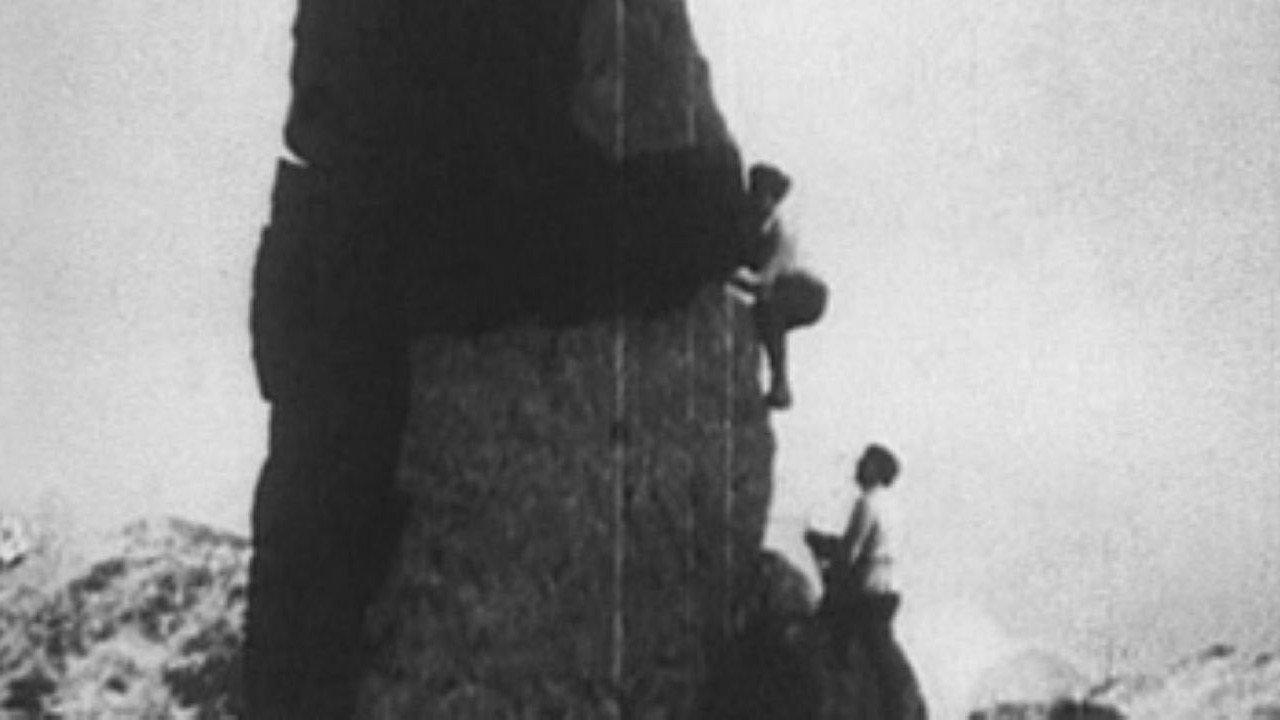 The Napes Needle 1913 movie scene