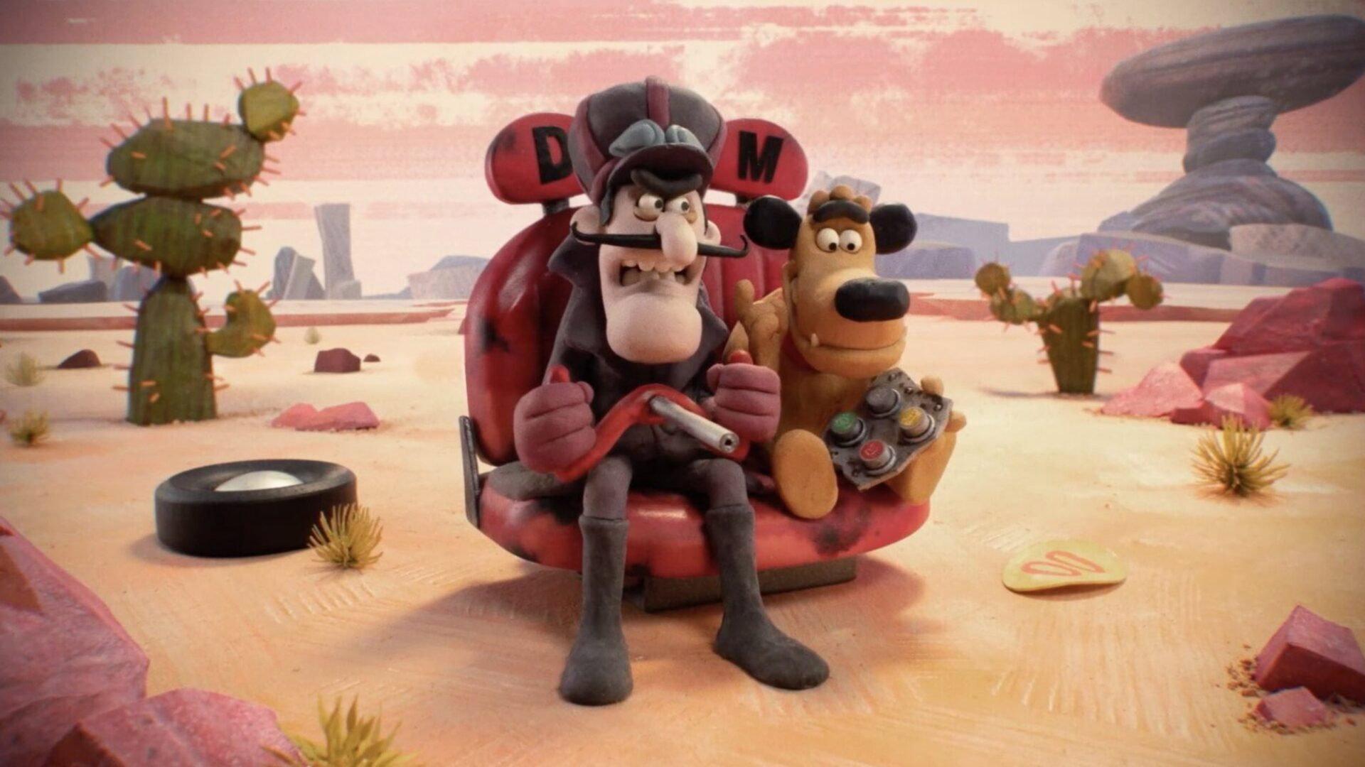 Dastardly & Muttley in 'Press the Red Button' 2024 movie scene