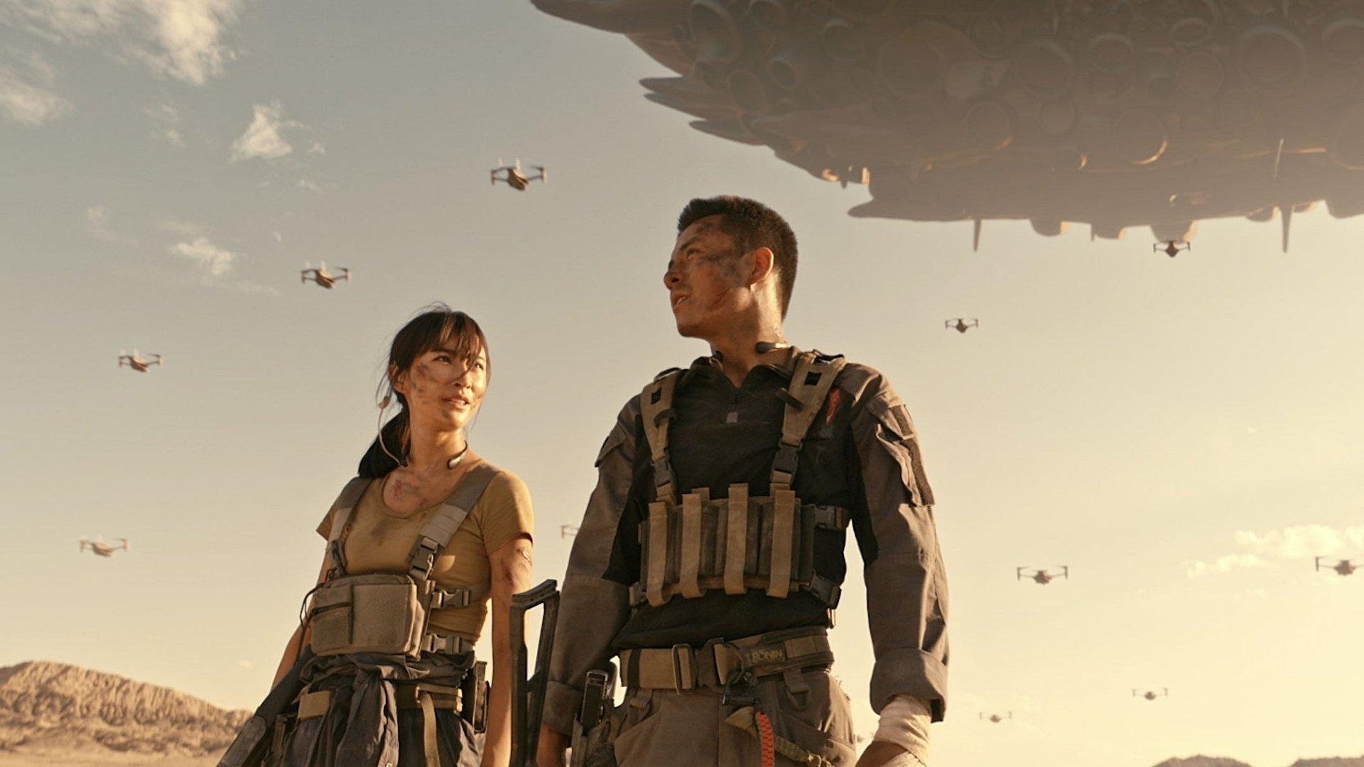 Battlefield: Fall of The World 2022 movie scene
