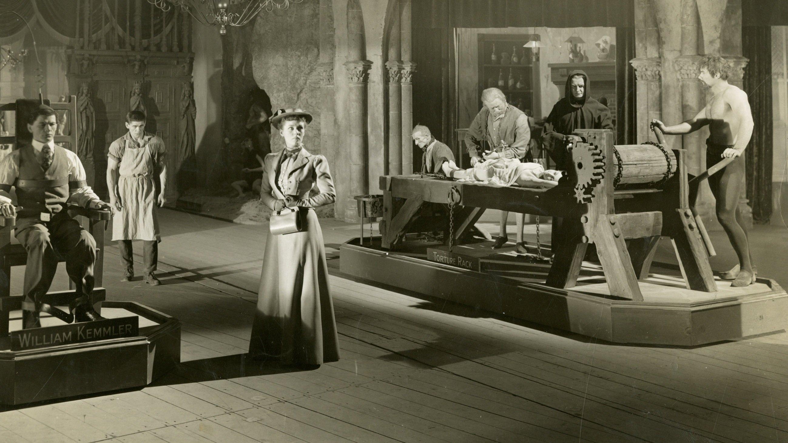 House of Wax 1953 movie scene