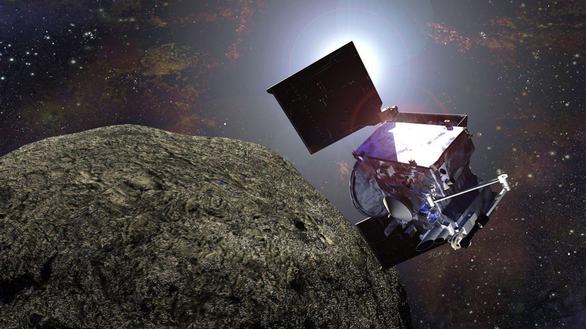 Touching the Asteroid 2020 movie scene