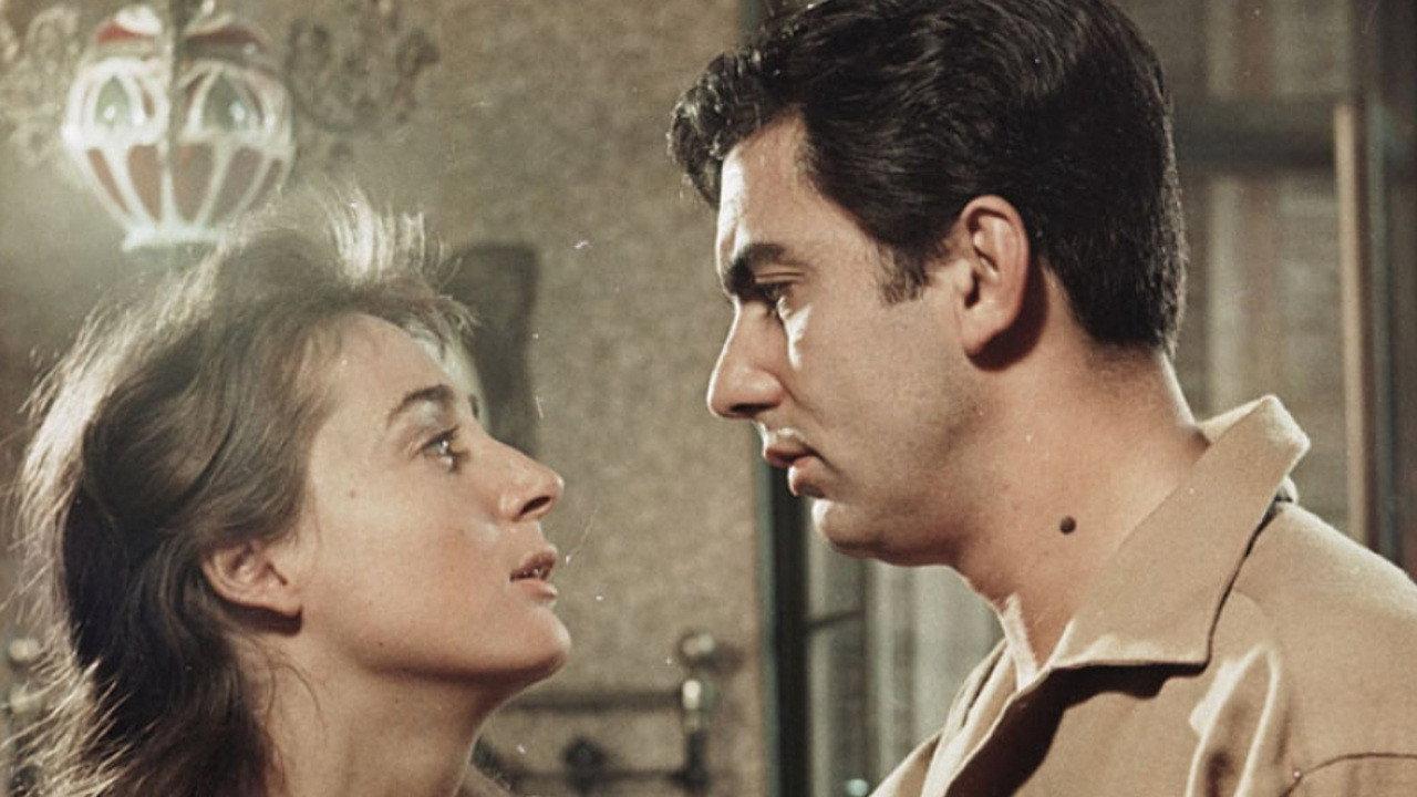 A Girl in Black 1956 movie scene