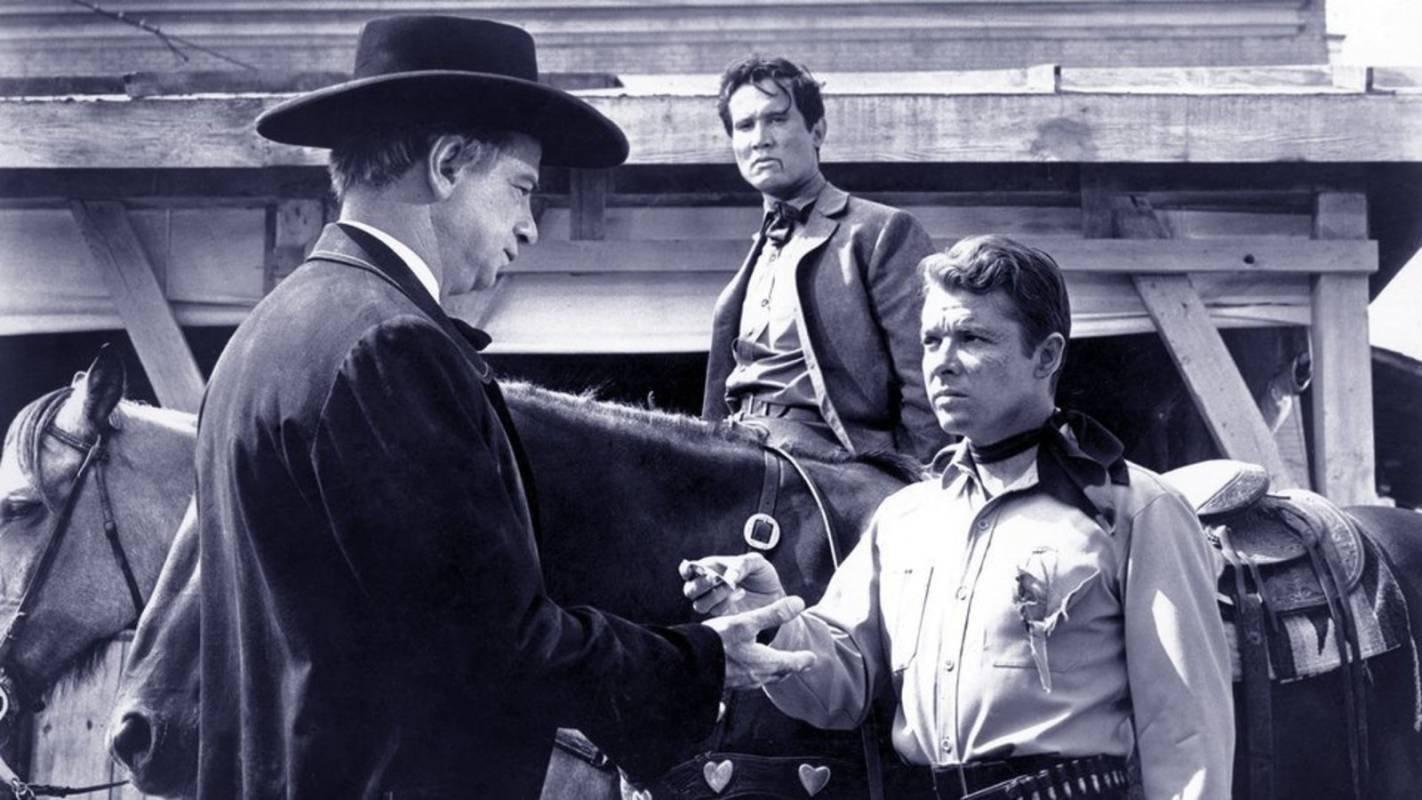 Ride a Crooked Trail 1958 movie scene