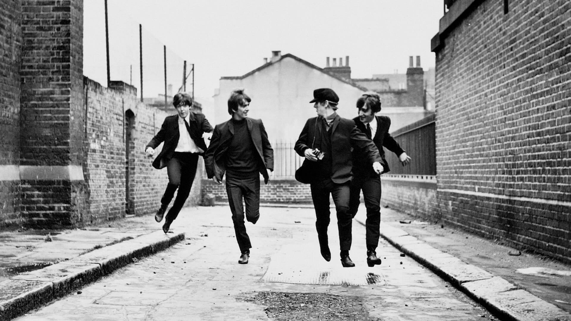 A Hard Day's Night 1964 movie scene
