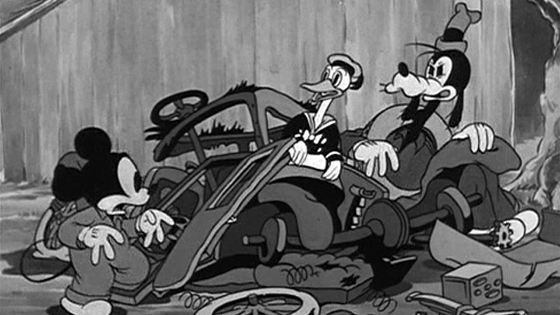Mickey's Service Station 1935 movie scene