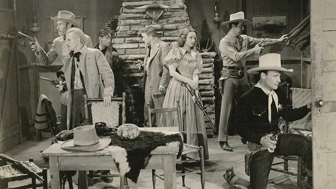 Guns of the Law 1944 movie scene