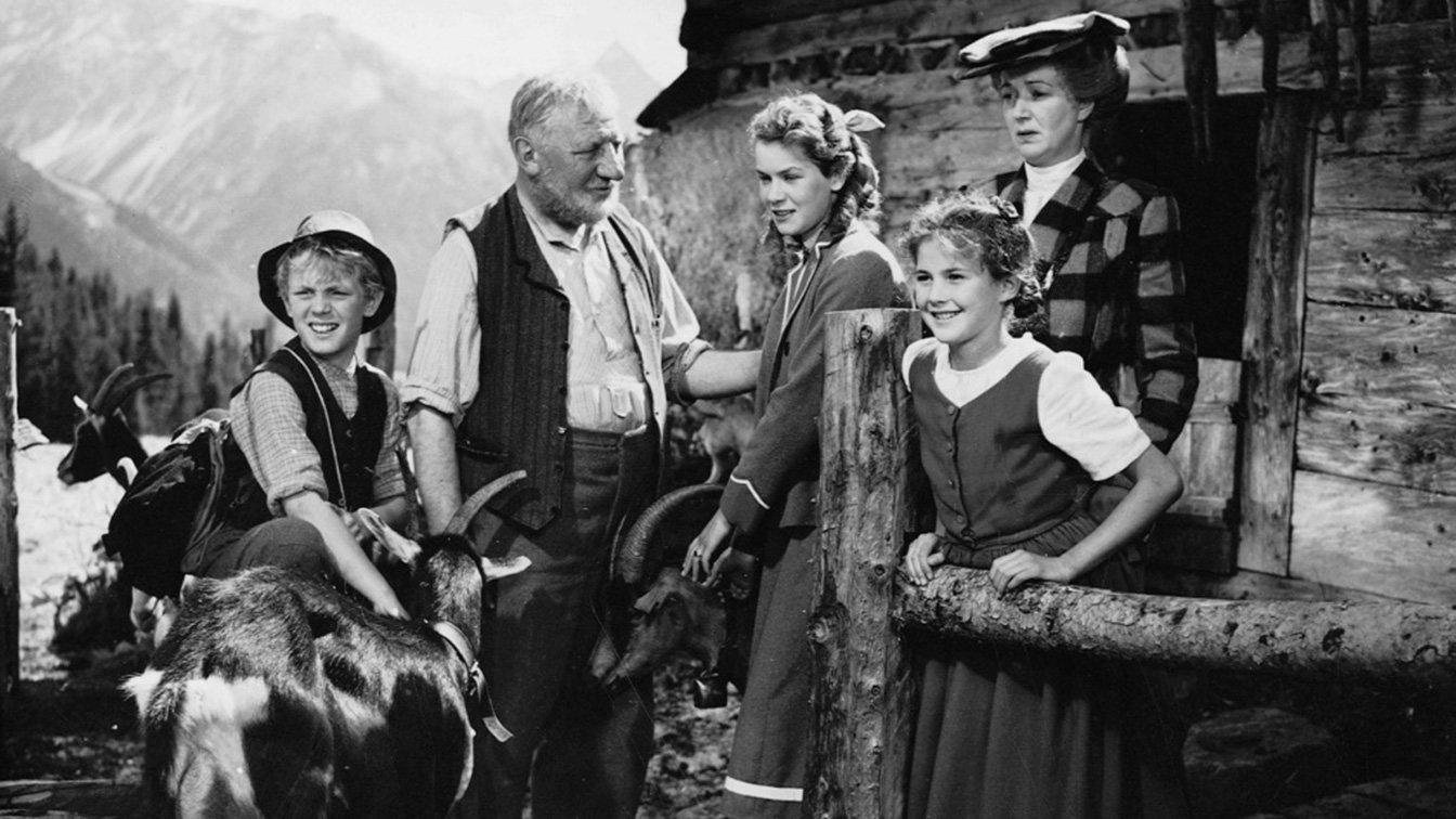 Heidi 1952 movie scene