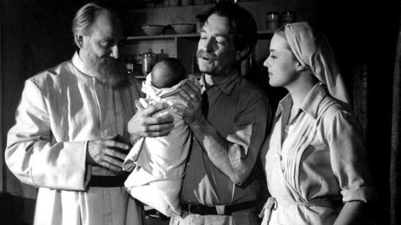 Dr. Schweitzer 1952 movie scene