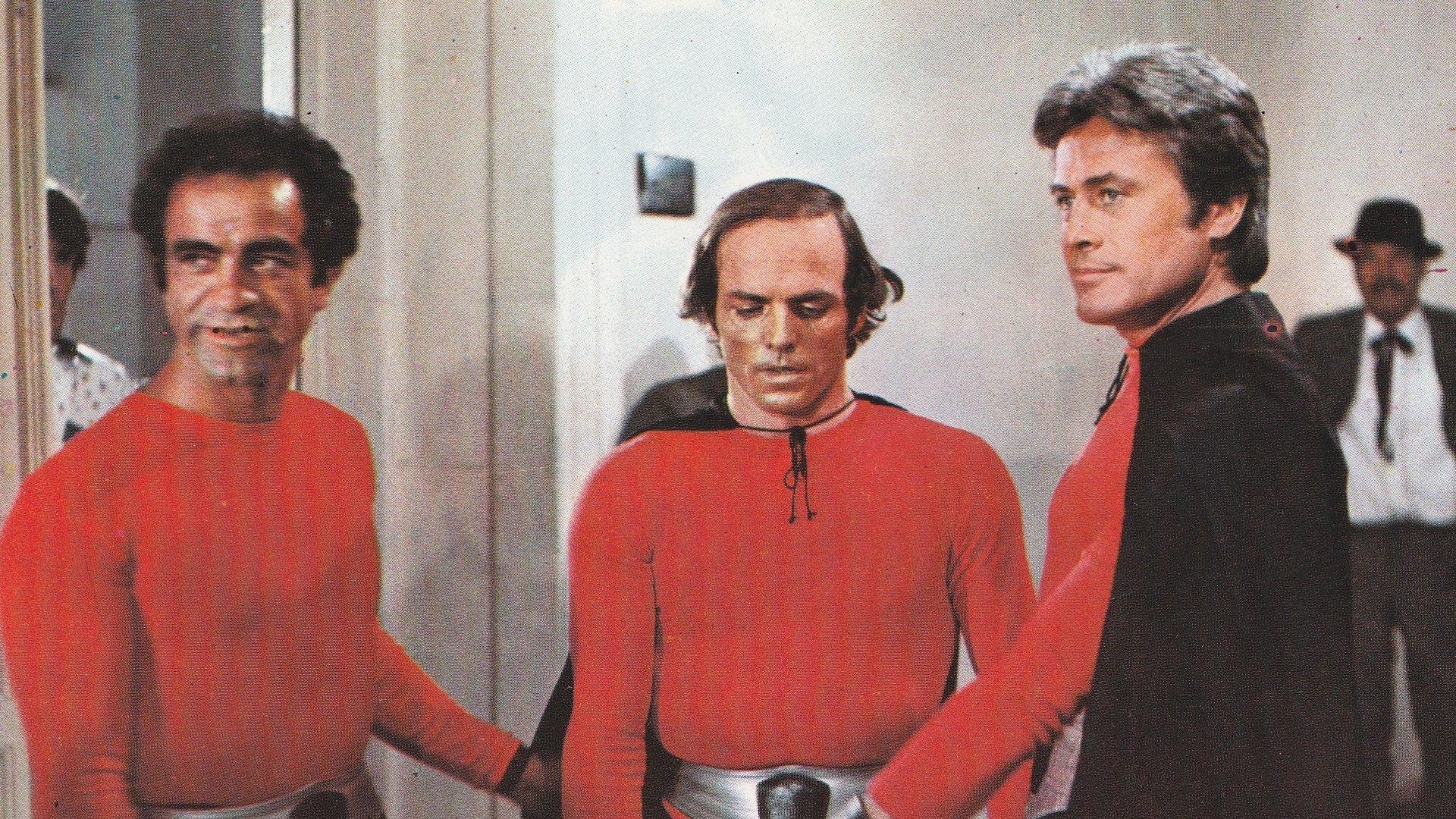 3 Supermen Against Godfather 1979 movie scene