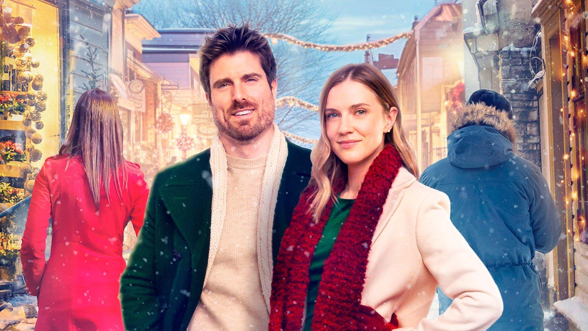 Coupled Up for Christmas 2023 movie scene