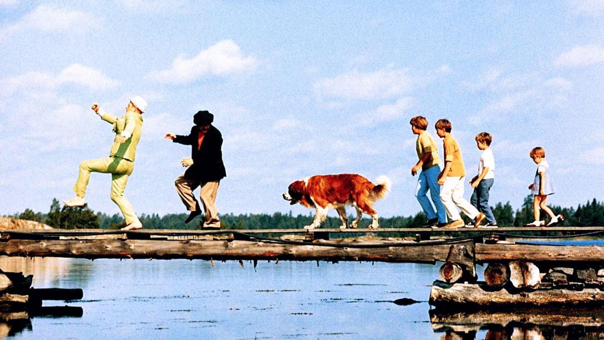 Skrallan, Ruskprick and Gurnard 1967 movie scene
