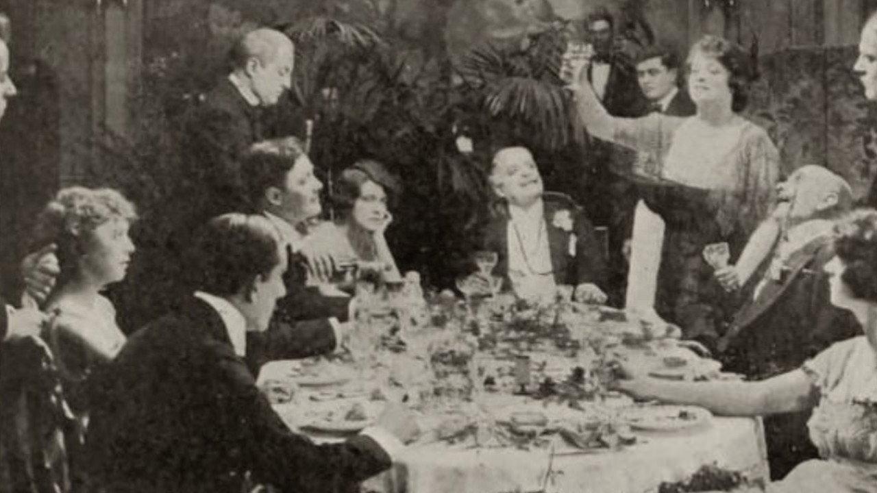 The Evil Thereof 1916 movie scene