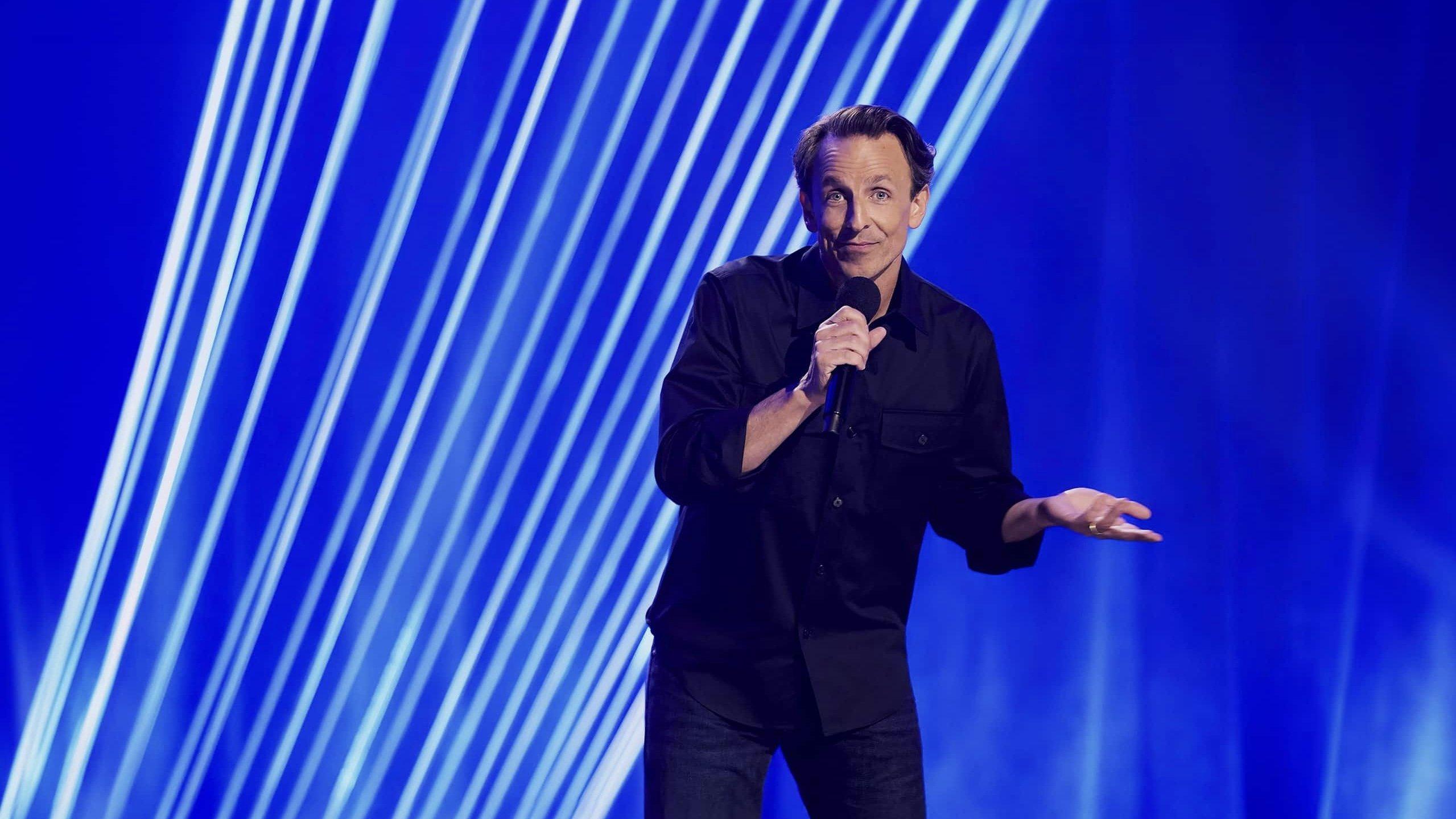 Seth Meyers: Dad Man Walking 2024 movie scene
