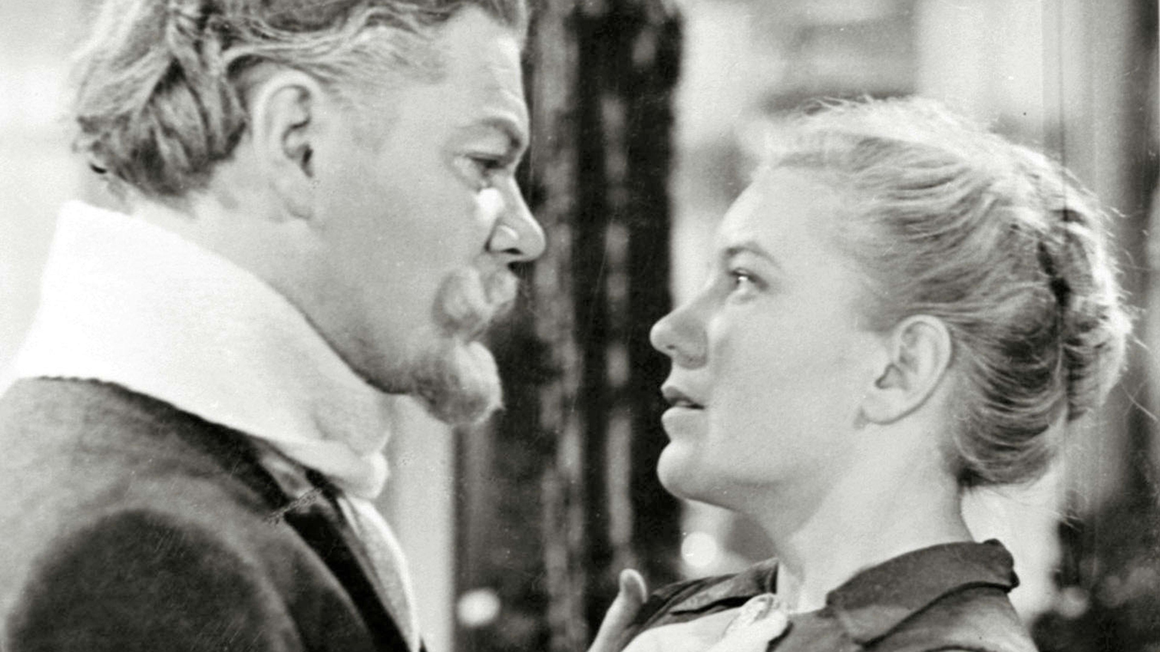 Ruusu ja kulkuri 1948 movie scene