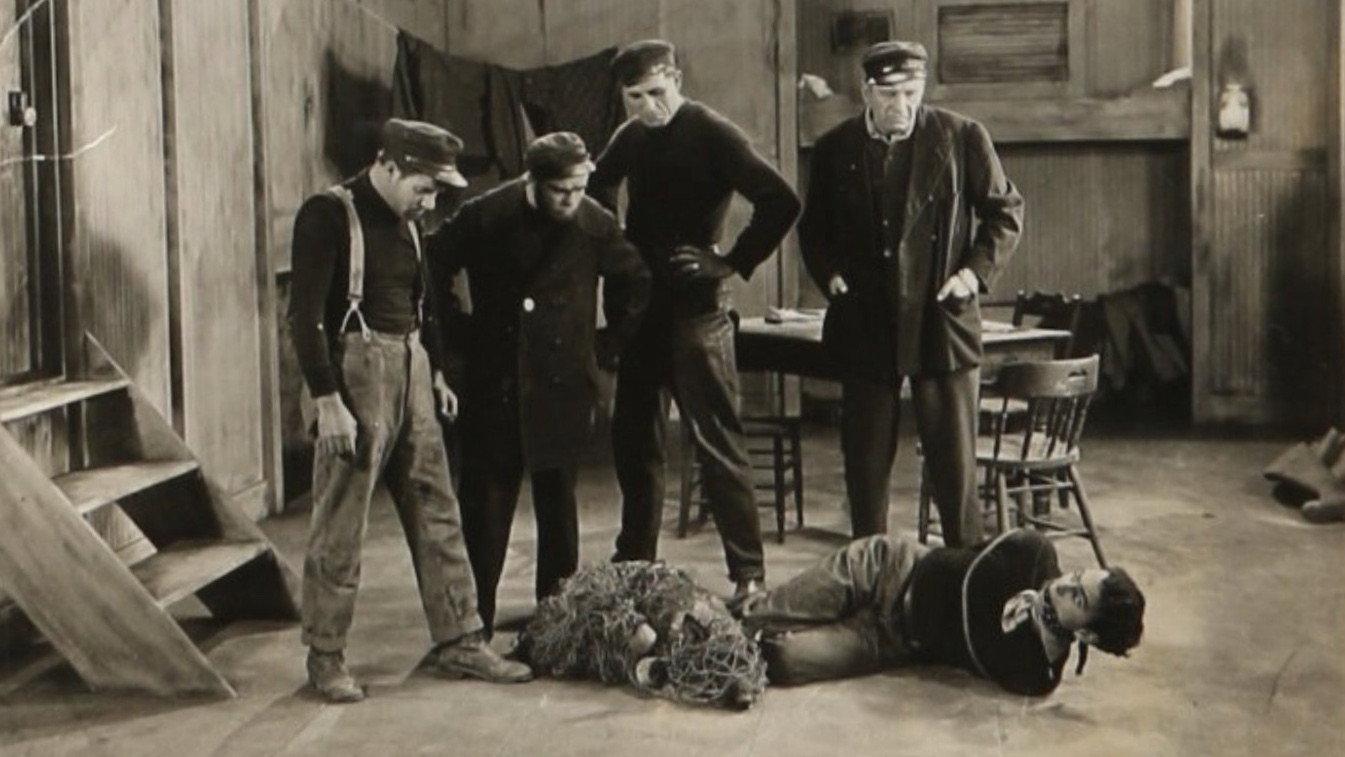 The Lighthouse by the Sea 1924 movie scene