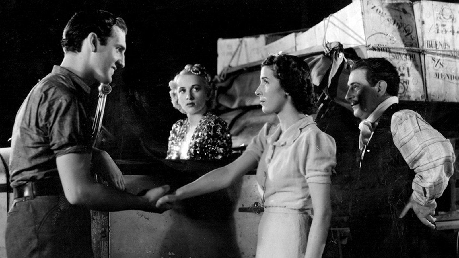 The Blonde on the Road 1938 movie scene