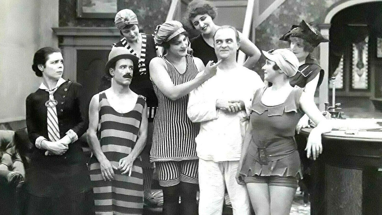 Bath Tub Perils 1916 movie scene