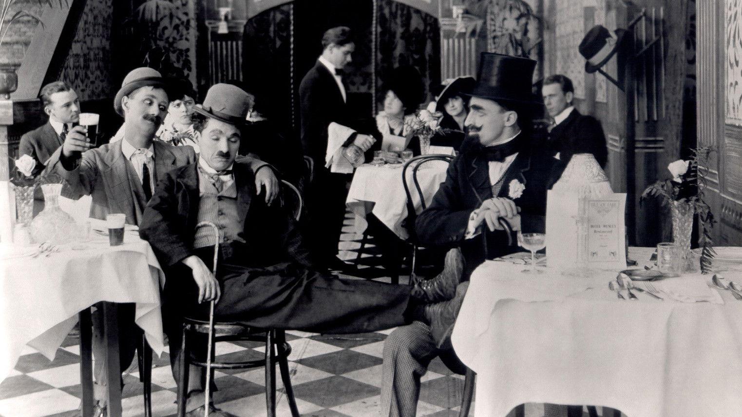 A Night Out 1915 movie scene