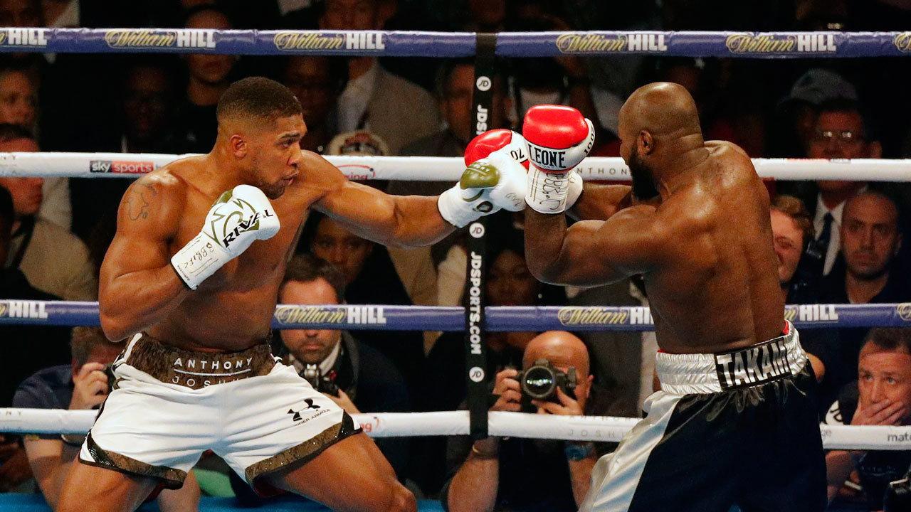 Anthony Joshua vs. Carlos Takam 2017 movie scene